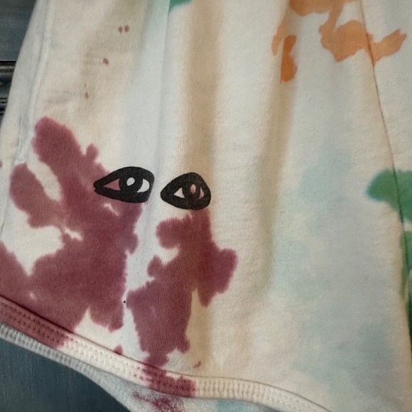 Clare V Tie Dyed Eyes Shorts Size S - Picture 3 of 7